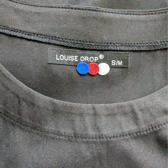 LOUISE OROP sleeveless minimalist casual trapezoid black‎ dress size S / M - Picture 10 of 16